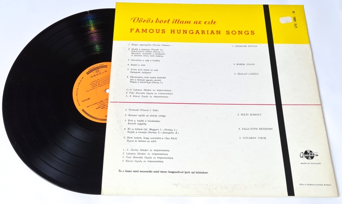 Vörös Bort Ittam Az Este - Famous Hungarian Songs 1976 EX, Vinyl (LP)