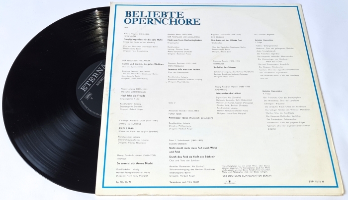 Beliebte Opernchöre III. Folge 1970 VG+, Vinyl (LP)