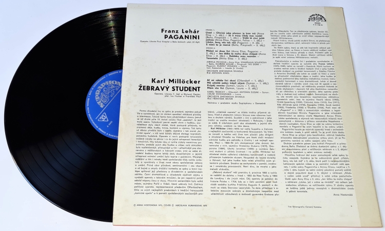 Franz Lehár / Karl Millöcker – Paganini / Žebravý Student 1977 VG+, Vinyl (LP)