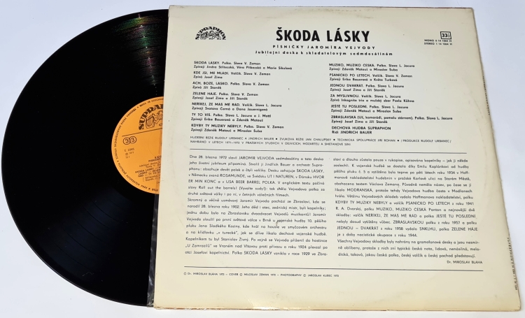 Jaromír Vejvoda – Škoda Lásky 1972 VG+, Vinyl (LP)