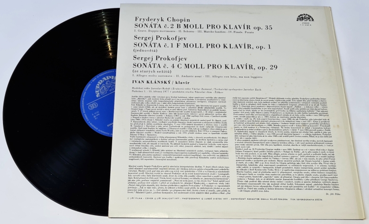 Chopin / Prokofiev - Ivan Klánský – Piano Sonatas (No. 2 In B Flat Minor / No. 1 In F Minor / No. 4 In C Minor) 1981 VG, Vinyl (LP)