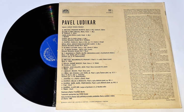 Pavel Ludikar – Pěvec Pavel Ludikar1970 VG+, Vinyl (LP)