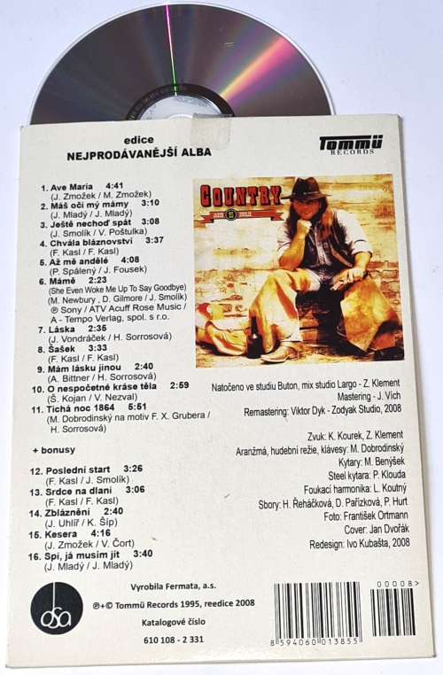 Jakub Smolík - Country 95 CD