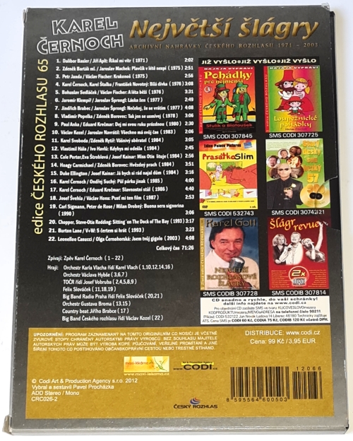 Karel Černoch - Největší šlágry CD