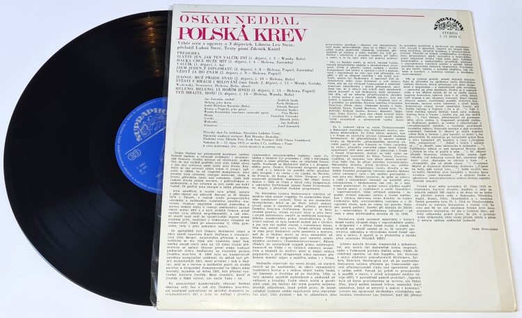 Oskar Nedbal, Leo Stein – Polská Krev 1976 VG+, Vinyl (LP)
