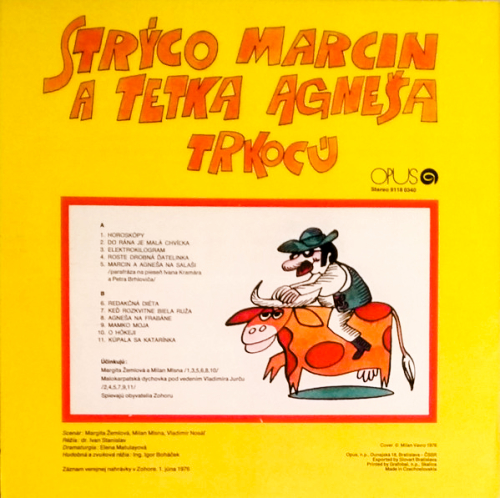 Strýco Marcin A Tetka Agneša – Strýco Marcin A Tetka Agneša Trkocú 1976 VG+, VYPRANÁ Vinyl (LP)