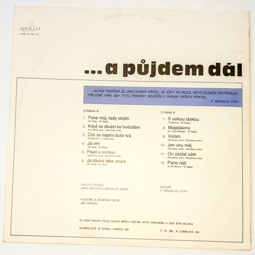 Manželé Radovi – Pane Náš, Ať Láska Spojí Cesty Všem... 1991 EX, VYPRANÁ Vinyl (LP)