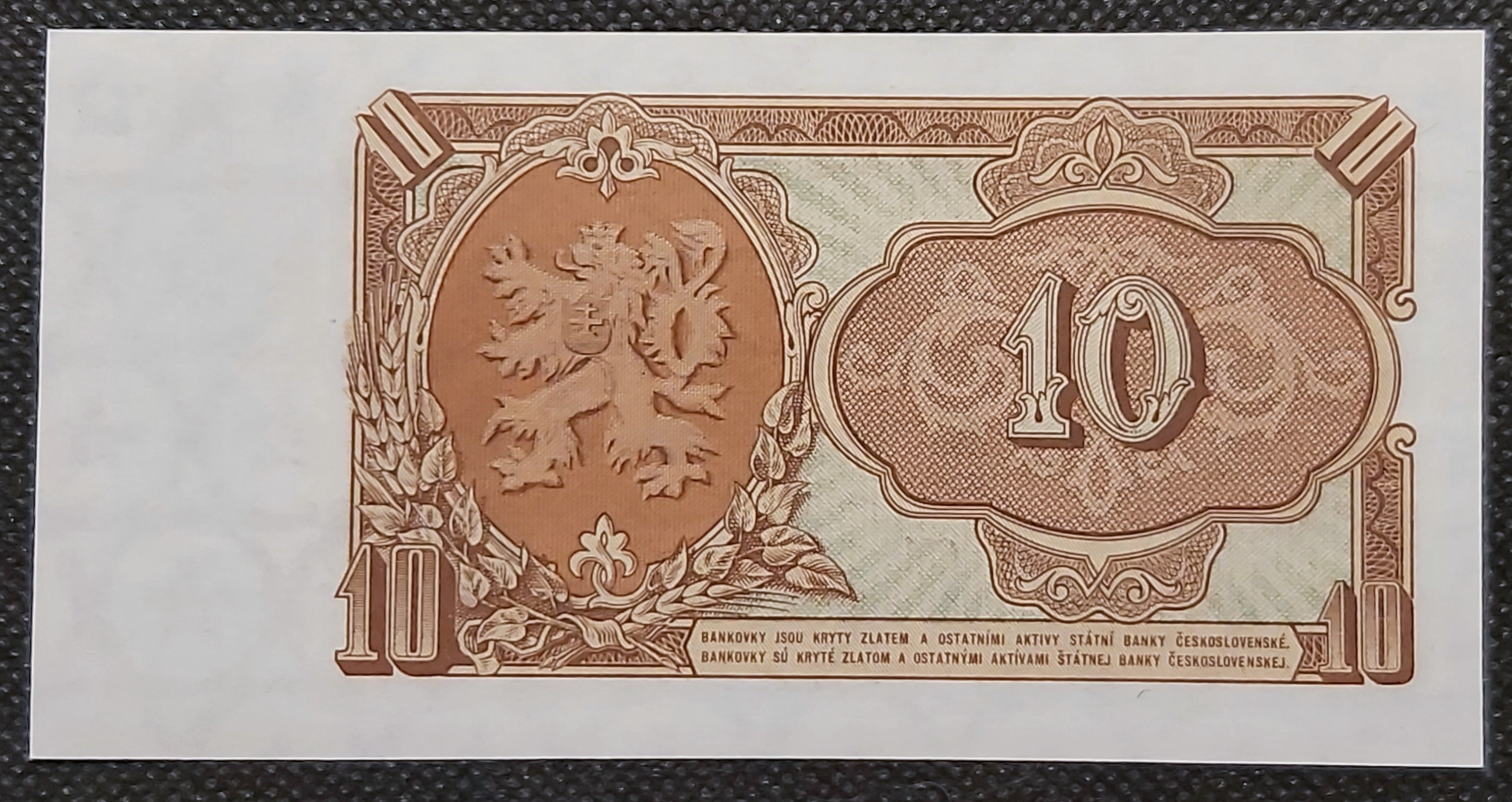 10 koruna 1953 - ČESKOSLOVENSKO UNC, bankovka