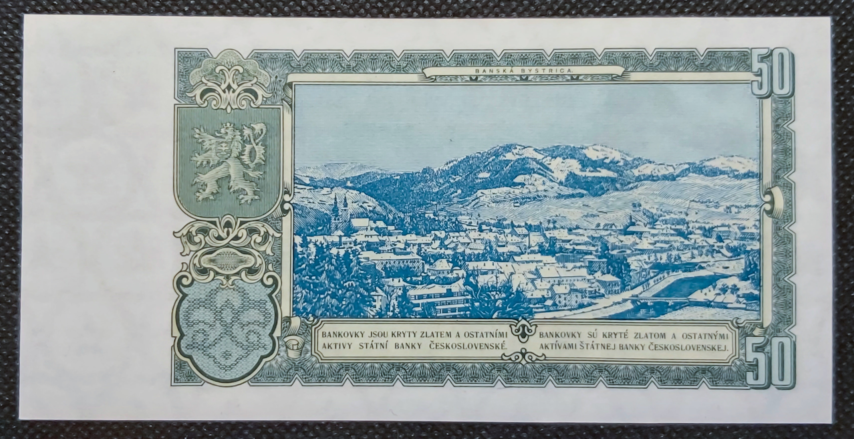 50 koruna 1953 - ČESKOSLOVENSKO UNC, vzácná bankovka