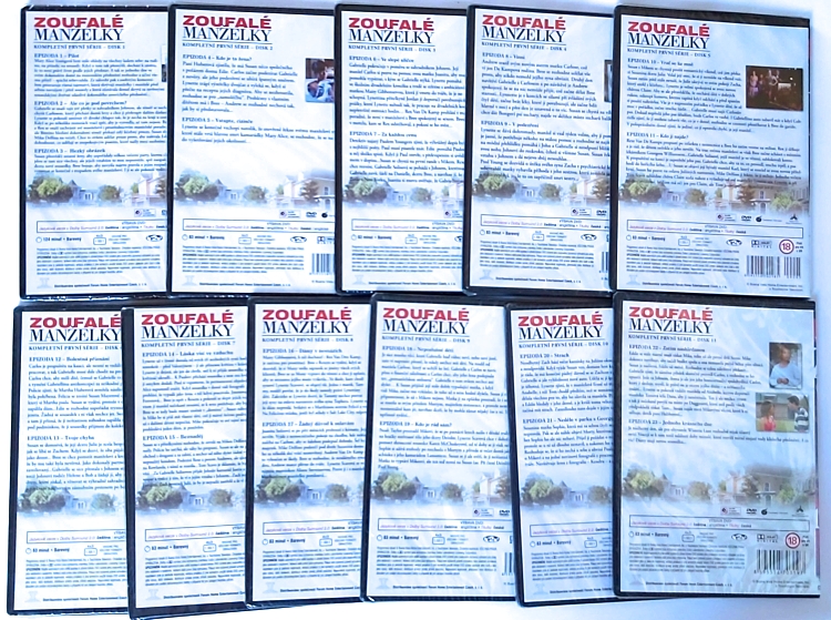 Zoufalé manželky - Kompletní 1. série (11 x DVD) nové, nerozbalené