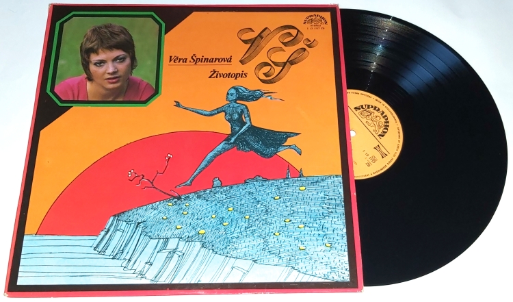 Věra Špinarová – Životopis 1976 VG+, VYPRANÁ Vinyl (LP)