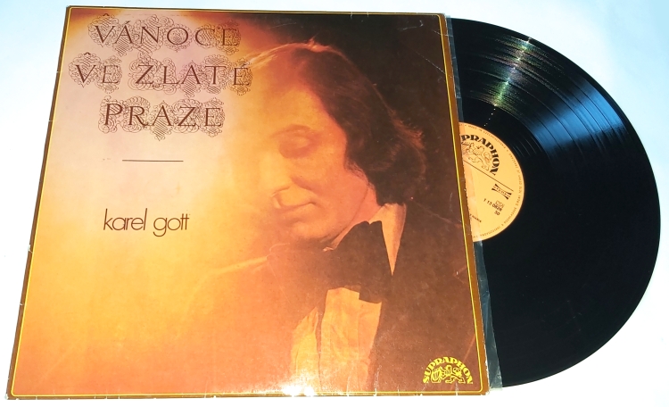 Karel Gott – Vánoce Ve Zlaté Praze 1973 VG-, VYPRANÁ Vinyl (LP)