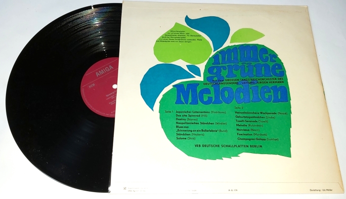 Großes Tanzstreichorchester des Deutschlandsenders, Jürgen Hermann – Immergrüne Melodien 1968 VG+, Vinyl (LP)