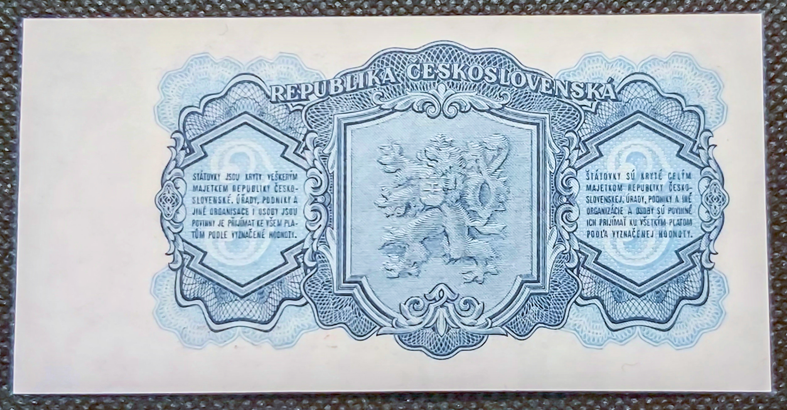 3 koruna 1953 - ČESKOSLOVENSKO UNC, bankovka