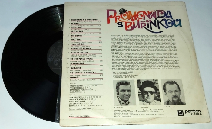 Muzika Bez Kapelníka – Promenáda S Buřinkou 1971 VG+, Vinyl (LP)