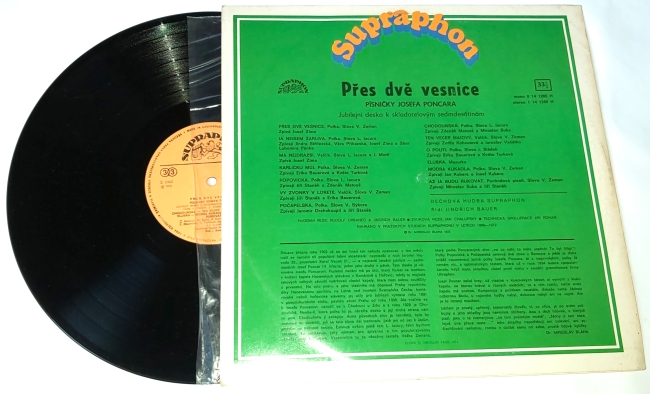 Josef Poncar – Přes Dvě Vesnice 1975 VG, Vinyl (LP)