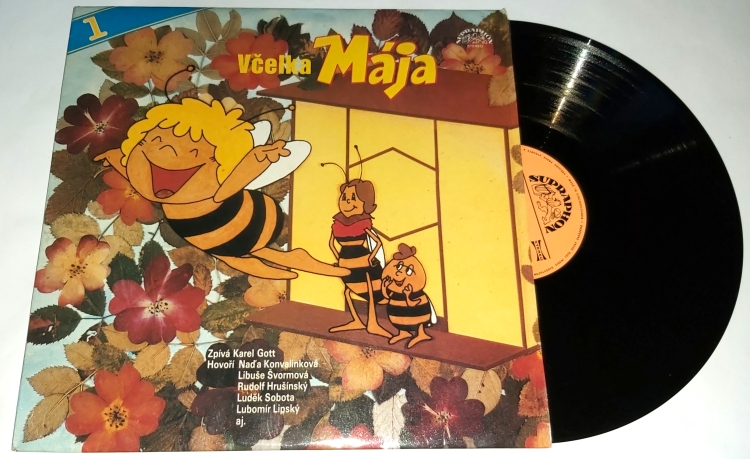 Jiří Šrámek, Tomáš Vondrovic – Včelka Mája (1) 1986 EX, VYPRANÁ Vinyl (LP)