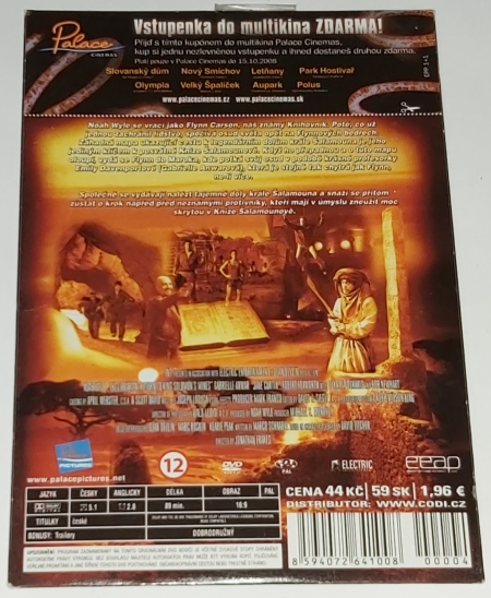 Flynn Carsen 2: Návrat do dolů krále Šalamouna 2006 DVD (nerozbalené)
