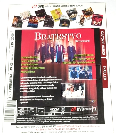 Bratrstvo 2001 DVD (nerozbalené)