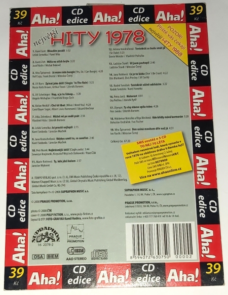 Největší HITY 1978 CD (nerozbalené)