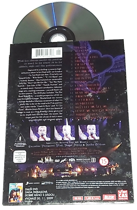 Pink: Live at Wembley Arena (koncert) 2006 DVD