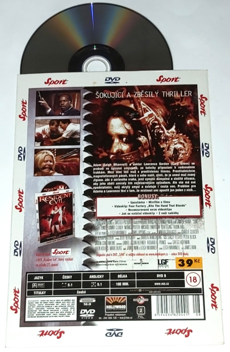 Saw: Hra o přežití 2004 DVD