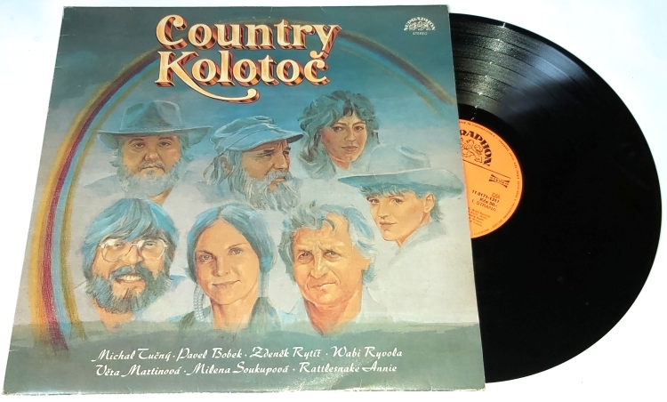Michal Tučný - Pavel Bobek - Zdeněk Rytíř - Wabi Ryvola - Věra Martinová - Milena Soukupová - Rattlesnake Annie – Country Kolotoč 1981 EX-, VYPRANÁ Vinyl (LP)
