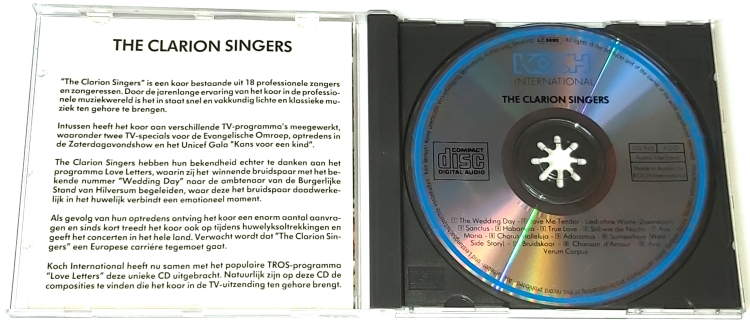 The Clarion Air Finzi Singers – Love Letters 1992 CD