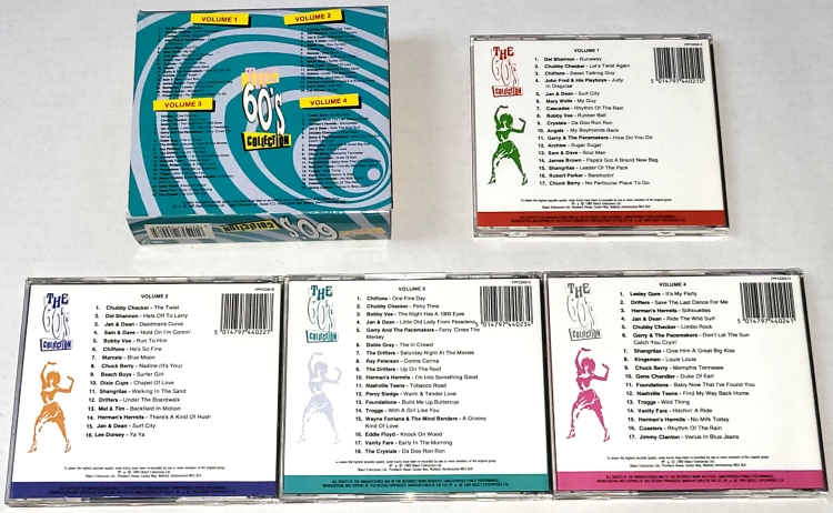 Various – The Sixties Collection Volume 1 - 4, 4CD Box Set