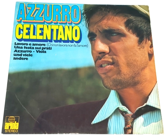 Adriano Celentano – Azzurro 1971 VG-, VYPRANÉ Vinyl (2LP)