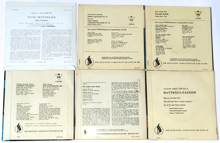 Klasická hudba, Set 6 x Vinyl 7" Single