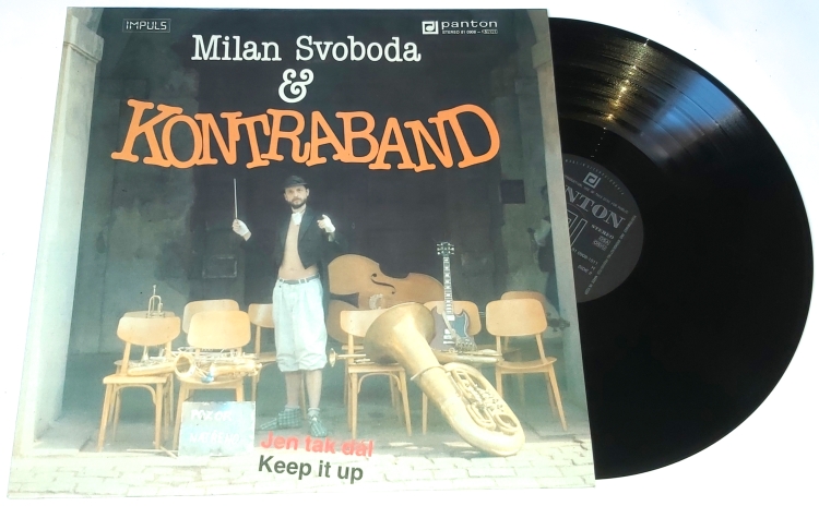 Milan Svoboda & Kontraband – Jen Tak Dál = Keep It Up 1990 NM, VYPRANÁ Vinyl (LP)