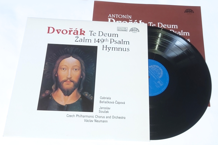Dvořák - Gabriela Beňačková-Čápová, Jaroslav Souček, Czech Philharmonic Chorus, Czech Philharmonic Orchestra, Václav Neumann – Te Deum / 149th Psalm / Hymnus 1986 NM, VYPRANÁ Vinyl (LP + příloha)