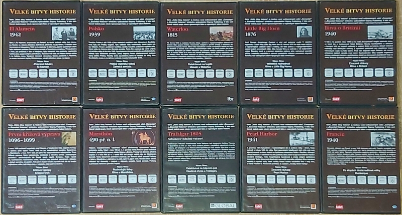 Velké bitvy historie 10 DVD
