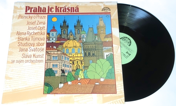 Praha je krásná - Písničky o Praze 1990 NM, VYPRANÁ Vinyl (LP)