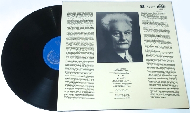 Leoš Janáček • Beno Blachut, Štěpánka Štěpánová, Josef Páleníček – Zápisník Zmizelého 1982 EX-, Vinyl (LP)