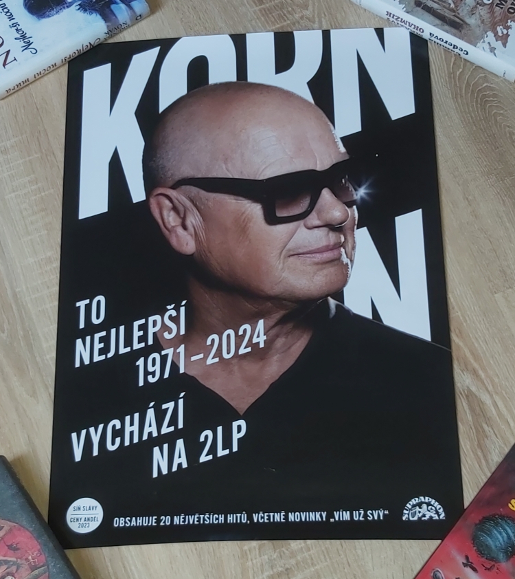 Jiří Korn - To nejlepší 1971-2024 vychází na 2LP (plakát)