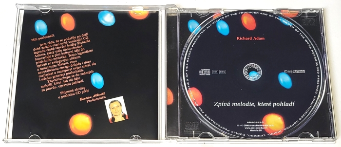 Richard Adam - Zpívá melodie, které pohladí CD