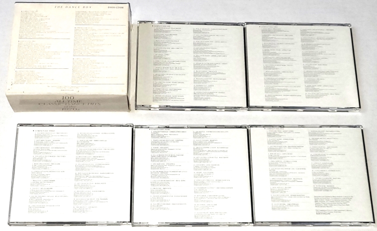 Various – 100 All Time Classic Dance Hits Of The 1970s 1988 (1 - 5), 5CD Box Set