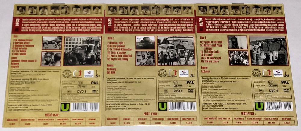 Expedice Lambarene 1968 3x DVD (nerozbalené)