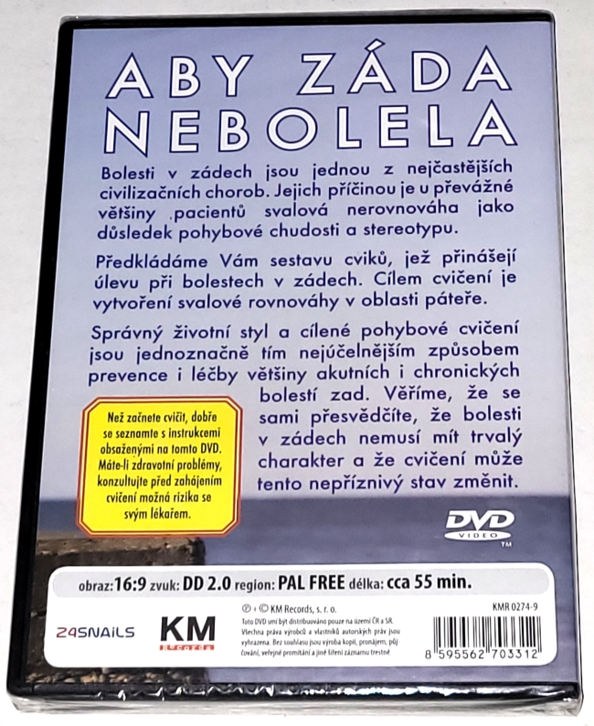 Aby záda nebolela DVD (nerozbalené)