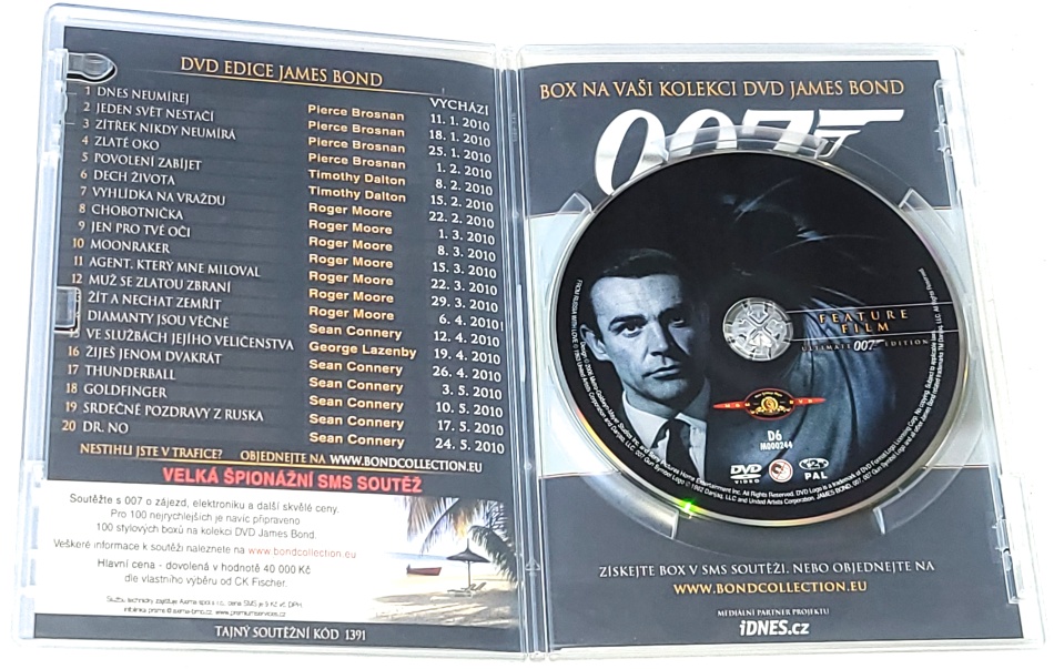 Srdečné pozdravy z Ruska - James Bond agent 007 1963 DVD