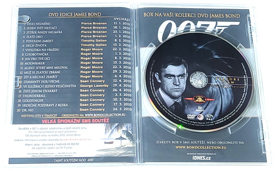 Žiješ jenom dvakrát - James Bond agent 007 1967 DVD