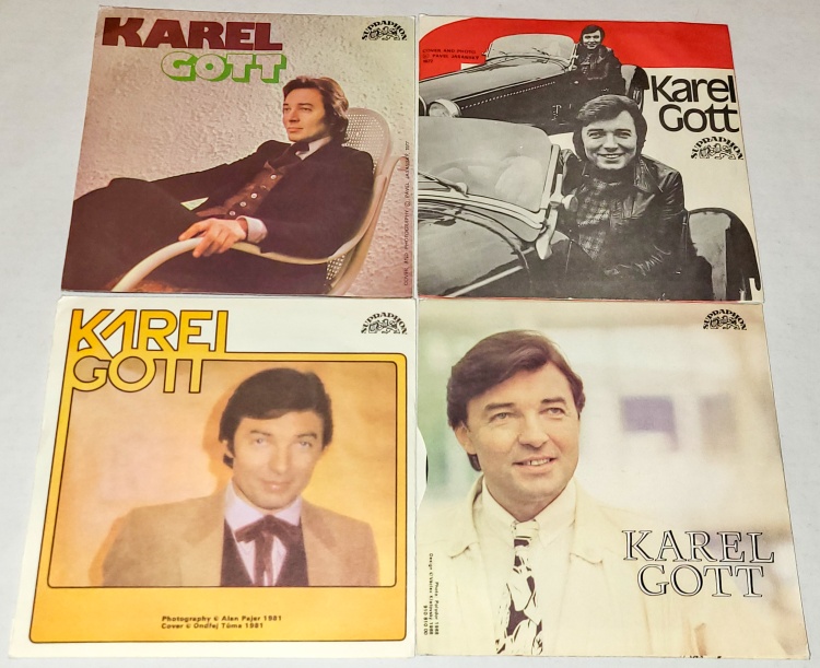 Karel Gott, Set 4 x Vinyl 7" Single