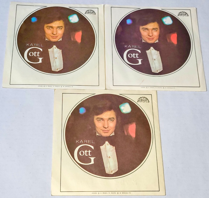 Karel Gott, Set 3 x Vinyl 7" Single