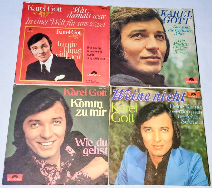 Karel Gott, Set 4 x Vinyl 7" Single