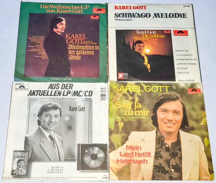 Karel Gott, Set 4 x Vinyl 7" Single