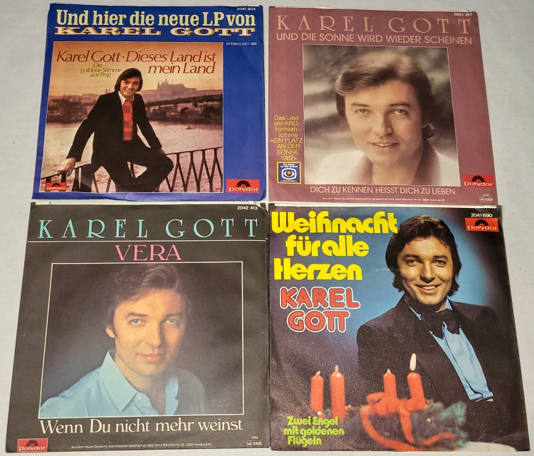 Karel Gott, Set 4 x Vinyl 7" Single