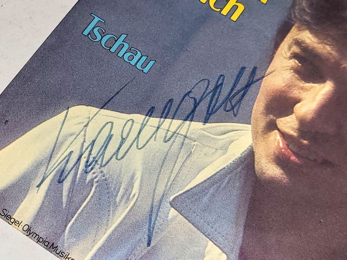 Karel Gott – Du Bist Da Für Mich 1981, Vinyl 7" Single (autogram, podpis)