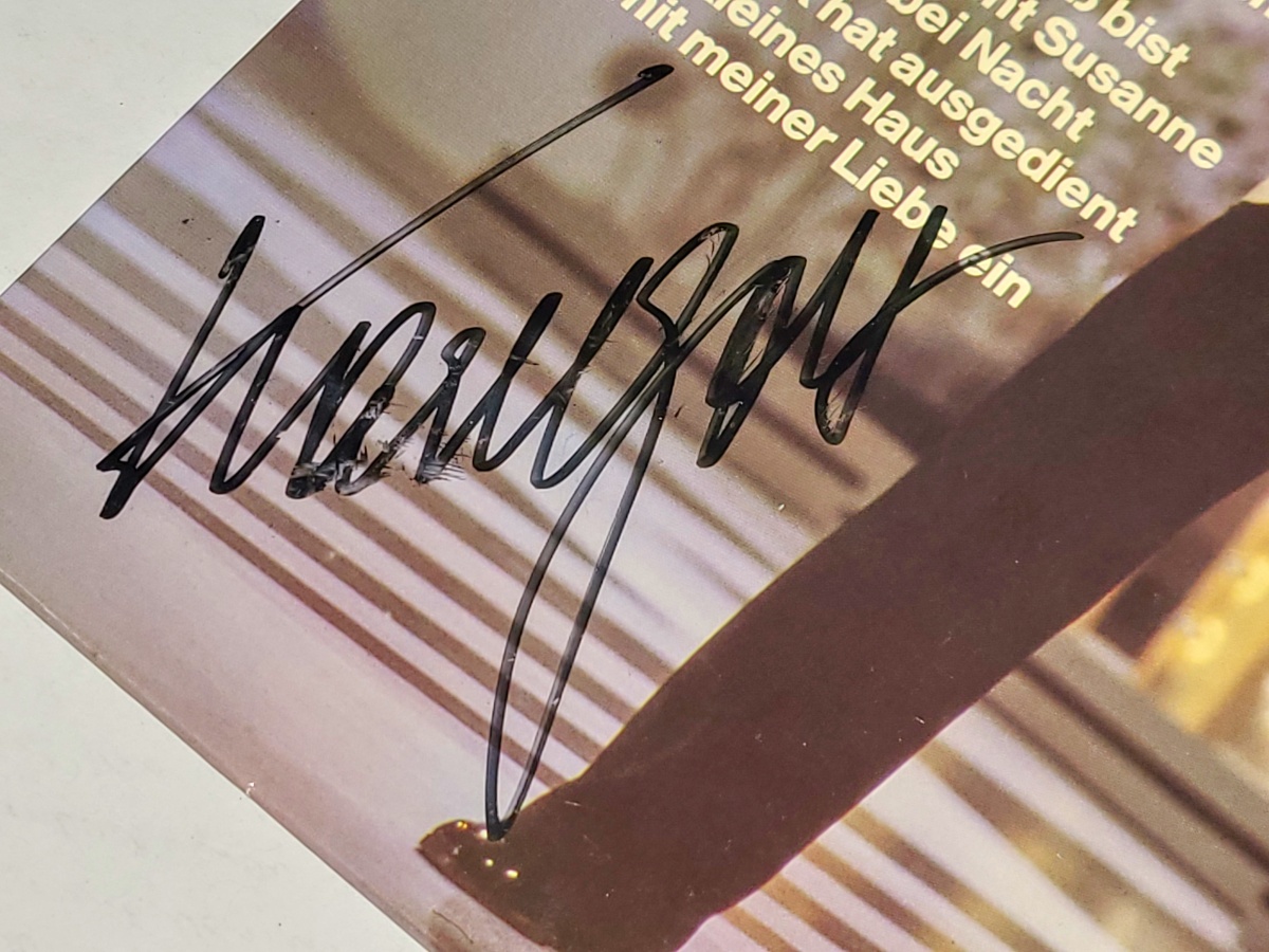 Karel Gott – Die Goldene Stimme Aus Prag (Höhepunkte Aus Der Gleichnamigen ZDF-Show) 1978 EX, VYPRANÁ Vinyl (LP) autogram, podpis